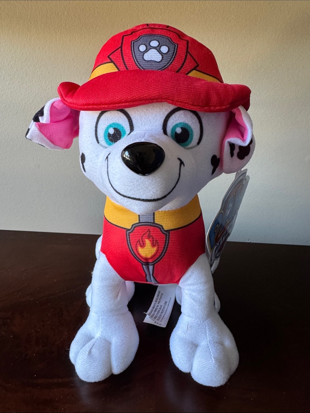 Paw Patrol Plush Toy - Red & White Firefighter Pup
